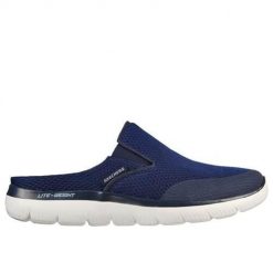 Klapki męskie Skechers Summits Vindicator. Niebieskie klapki i japonki męskie Skechers, z materiału. Za 382.00 zł.