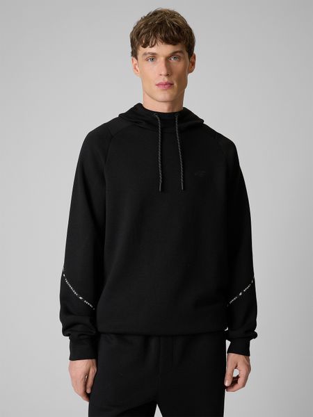 4F Bluza dresowa regular z kapturem męska - czarna 3XL. Czarne bluzy z kapturem męskie 4f, m, z dresówki. W wyprzedaży za 169.99 zł.