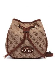 Guess Torebka Samantha Mini HWJG23 13770 Brązowy. Brązowe torebki klasyczne damskie Guess, z aplikacjami, z materiału, bez dodatków. Za 544.99 zł.