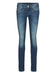 Herrlicher Dżinsy - Skinny fit - w kolorze niebieskim rozmiar: W27. Niebieskie jeansy damskie Herrlicher. Za 215.71 zł.