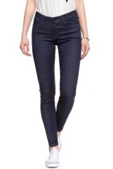 SPODNIE DAMSKIE LEE SCARLETT RINSE L526FE36 112111610. Brązowe spodnie materiałowe damskie Lee, bez wzorów, z denimu. W wyprzedaży za 89.99 zł.