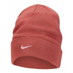 Czapka Zimowa Sportowa Nike Beanie Metal Swoosh. Czerwone czapki męskie Nike. Za 96.80 zł.