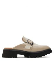 Clarks Klapki Stayso Free 26176515 Beżowy. Brązowe klapki damskie Clarks, bez wzorów, ze skóry, bez obcasa. Za 309.99 zł.