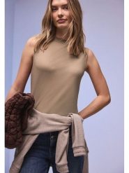 Street One Top w kolorze szarobrązowym rozmiar: 40. Brązowe topy damskie Street One, bez wzorów, bez kołnierzyka. Za 78.84 zł.