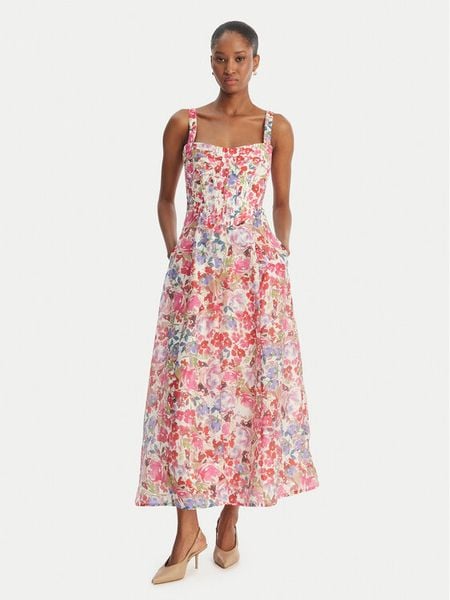 Bardot Sukienka koktajlowa Lilah 59825DB Kolorowy Slim Fit. Sukienki damskie BARDOT, bez wzorów, z syntetyku, wizytowe, bez kołnierzyka, bez ramiączek. Za 541.99 zł.