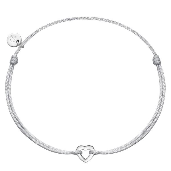 Glanzstücke München Bransoletka Serce z Srebra Sterling w srebrze Bransoletki 1 ct Damski. Szare bransoletki damskie Glanzstücke München, srebrne. Za 161.49 zł.