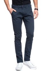LEE SPODNIE MĘSKIE LUKE DARK MARINE L70QED37 112118704. Spodnie materiałowe męskie Lee, bez wzorów, z jeansu, marine. W wyprzedaży za 119.99 zł.