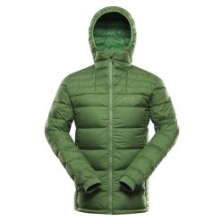 Kurtka męska puchowa Alpine Pro Rogit lekka. Czarne kurtki męskie Alpine Pro, m, bez wzorów, z puchu, sportowe, bez kaptura. Za 499.00 zł.