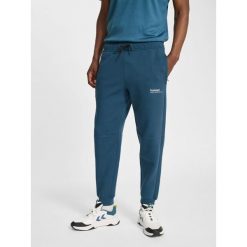 Spodnie dresowe z polaru Hummel Tech Regular. Niebieskie spodnie dresowe męskie HUMMEL, bez wzorów, z dresówki. Za 344.50 zł.