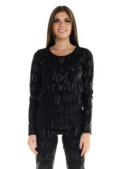 Koszulka damska Leone 1947 Apparel z długim rękawem. Czarne t-shirty damskie LEONE 1947 APPAREL, s, bez wzorów, z dżerseju, bez kołnierzyka. Za 63.11 zł.