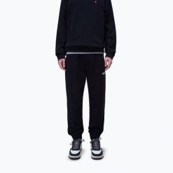 Spodnie męskie Napapijri M-Gori. Czarne spodnie materiałowe męskie Napapijri, bez wzorów. Za 279.99 zł.