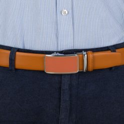 Pasek męski skórzany 3,5 cm klamra automatyczna Beltimore camelowy 02-598 : Kolory - brązowy, beżowy, Rozmiar pasków - r.120-135 cm. Brązowe paski męskie bez wzorów, ze skóry, wizytowe. Za 64.99 zł.