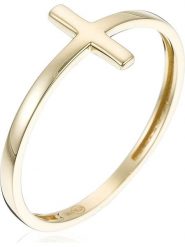 L instant d Or Złoty pierścionek "Croix" rozmiar: 54. Żółte pierścionki damskie L instant d Or, złote. Za 391.59 zł.