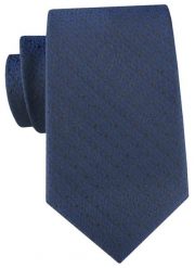 Męski Krawat - Ciemnoniebieski z Czarnymi Akcentami - Angelo di Monti. Niebieskie krawaty i muchy męskie Angelo di Monti, bez wzorów, z tkaniny, eleganckie. Za 49.99 zł.