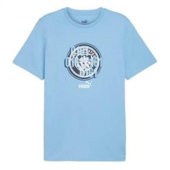 Koszulka sportowa męska Puma Manchester City Home. Niebieskie t-shirty sportowe męskie Puma, m, bez ramiączek. Za 83.40 zł.