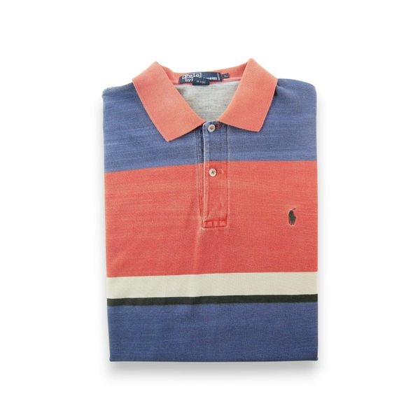 Second life - Polo Ralph Lauren koszulka męska z krótkim rękawem - Stan dobry. Czerwone koszulki polo męskie Ralph Lauren, l, bez wzorów, bez ramiączek. Za 106.46 zł.