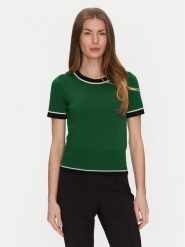 Luisa Spagnoli Sweter Mansueti 58509 Zielony Regular Fit. Zielone swetry klasyczne damskie Luisa Spagnoli, s, z wełny, bez kołnierzyka. Za 699.99 zł.