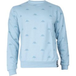 Bluza męska Kappa Iver niebieska. Niebieskie bluzy bez kaptura męskie Kappa, bez wzorów, sportowe, bez kołnierzyka, bez ramiączek. Za 216.00 zł.