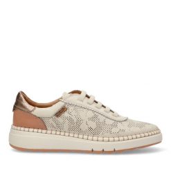 Buty sportowe PIKOLINOS W0C-6621C1 Białe. Białe buty sportowe na co dzień damskie Pikolinos, bez wzorów, z materiału, trekkingowe. Za 507.55 zł.