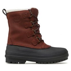 Śniegowce Helly Hansen. Brązowe buty zimowe męskie Helly Hansen, bez zapięcia. Za 799.99 zł.