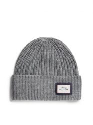 Tommy Hilfiger czapka wełniana Mężczyźni Wełna (100%) szary, ONE SIZE. Szare czapki męskie Tommy Hilfiger, bez wzorów, z wełny. Za 249.95 zł.