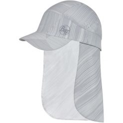 Czapka z daszkiem BUFF PACK SAHARA CAP GREVERS LIGHTGREY. Szare czapki męskie Buff, bez wzorów, sportowe. Za 239.90 zł.