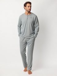 Admas Piżama "Admas home" w kolorze szarym rozmiar: M. Szare piżamy męskie admas, m, bez wzorów, z bawełny, bez ramiączek. Za 165.99 zł.