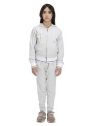 Bluza z bawełna z kaptur na co dzień na siłownię. Szare bluzy z kapturem damskie LEONE 1947 APPAREL, z bawełny. Za 126.26 zł.