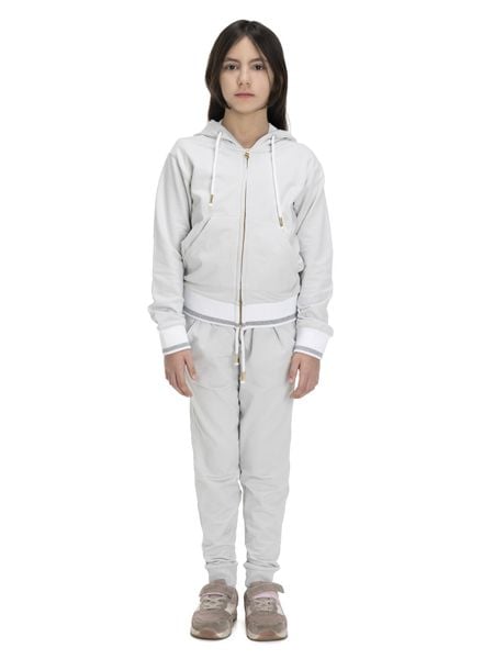 Bluza z bawełna z kaptur na co dzień na siłownię. Szare bluzy z kapturem damskie LEONE 1947 APPAREL, z bawełny. Za 126.26 zł.