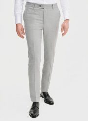 PAKO LORENTE - Szare spodnie ganiturowe. Szare spodnie wizytowe męskie Pako Lorente, z elastanu. Za 399.99 zł.