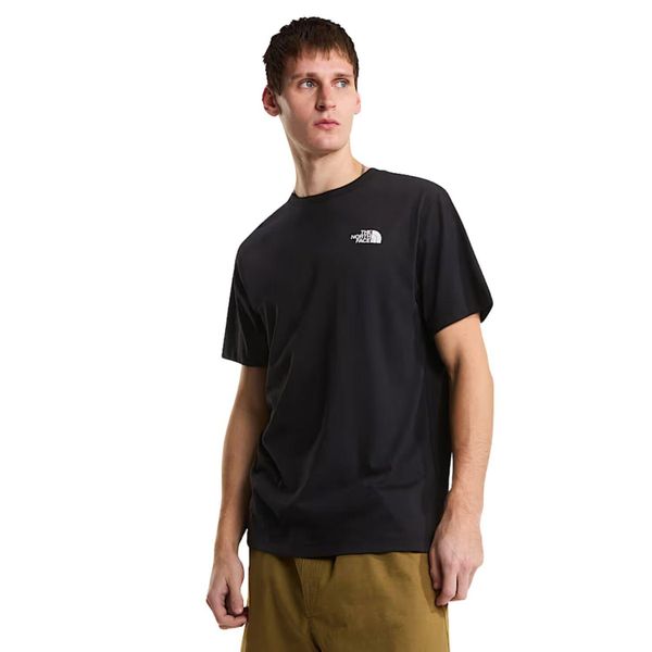 1321 The North Face T-shirt męski XXL, krótki rękaw, klasyczny krój. Czarne t-shirty męskie The North Face, m, bez wzorów, z bawełny, bez kołnierzyka. Za 277.99 zł.