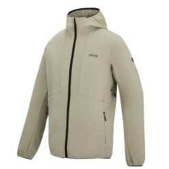 Męska wodoodporna kurtka typu softshell z kapturem Tredmoor. Brązowe kurtki męskie Regatta, m, bez wzorów, z materiału, z kapturem. Za 299.99 zł.