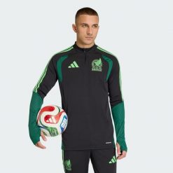 Koszulka treningowa Meksyk 26 Tiro. Czarne t-shirty sportowe męskie Adidas, xl, z dresówki, bez ramiączek, do piłki nożnej. Za 329.00 zł.