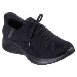 Damskie ULTRA FLEX 3.0 BRILLIANT PATH Slip-On Czarny. Czarne trampki i tenisówki damskie Skechers, bez wzorów. Za 349.99 zł.