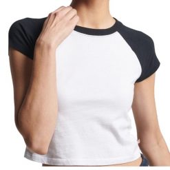 Koszulka sportowa damska Superdry Vintage Baseball Tinny. Szare bluzki sportowe damskie Superdry., s, bez wzorów, z bawełny, bez ramiączek. Za 60.00 zł.
