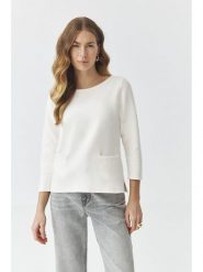 TATUUM Sweter "Adelle" w kolorze kremowym rozmiar: M. Brązowe swetry klasyczne damskie Tatuum, m, bez kołnierzyka. Za 118.01 zł.