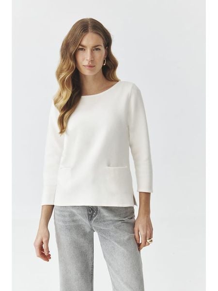 TATUUM Sweter "Adelle" w kolorze kremowym rozmiar: M. Brązowe swetry klasyczne damskie Tatuum, m, bez kołnierzyka. Za 160.96 zł.