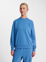 Damska bluza z okrągłym dekoltem Hummel Pulse. Niebieskie bluzy bez kaptura damskie HUMMEL, xs, z bawełny. Za 150.40 zł.