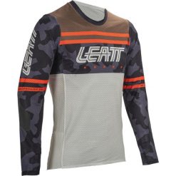 Koszulka rowerowa LEATT Jersey MTB Gravity 4.0. Brązowe t-shirty sportowe męskie LEATT, z jersey, bez ramiączek, rowerowe. W wyprzedaży za 314.10 zł.