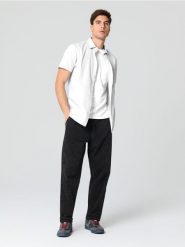 Koszula fit - biały. Białe koszule męskie Sinsay, l, bez wzorów, bez kołnierzyka, bez ramiączek. Za 29.99 zł.
