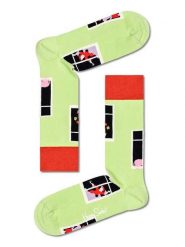 Happy Socks Skarpety "House Party" w kolorze czarno-zielonym rozmiar: 36-40. Zielone skarpetki męskie Happy Socks, bez wzorów, prążkowane. Za 26.99 zł.