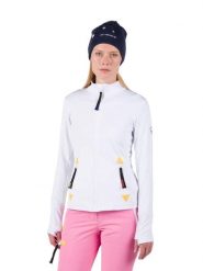 Bluza Rossignol JCC damska Climi JKT biała. Białe bluzy bez kaptura damskie Rossignol, m, z elastanu. Za 669.99 zł.