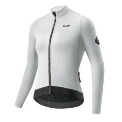 Bluza kolarska ocieplana jesień/zima rozpinana. Białe bluzy bez kaptura damskie ROCKBROS, l, z dzianiny. Za 299.99 zł.
