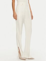 JACQUEMUS Spodnie materiałowe 24E241PA038 Biały Regular Fit. Białe spodnie materiałowe damskie JACQUEMUS, bez wzorów, z materiału. Za 2,199.00 zł.