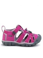 Keen Sandały Seacamp II Cnx 1022979 Różowy. Czerwone sandały dziewczęce Keen, z materiału, bez zapięcia. Za 199.99 zł.