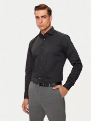 Liu Jo Koszula QXX011 T2662 Czarny Regular Fit. Czarne koszule męskie Liu Jo, m, bez wzorów, z bawełny, bez kołnierzyka, bez ramiączek. Za 279.99 zł.