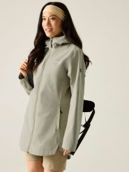 Regatta Kurtka przeciwdeszczowa "Natalina" w kolorze khaki rozmiar: 38. Brązowe kurtki przeciwdeszczowe damskie Regatta, m, bez kaptura. Za 252.12 zł.