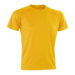 Koszulka AirCool Dla Dorosłych Unisex. Żółte bluzki damskie SPIRO, xl, bez wzorów, sportowe, bez kołnierzyka, bez ramiączek. Za 34.99 zł.