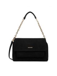 GINO ROSSI Torebka EO-LA224-19145 Czarny. Czarne torebki klasyczne damskie Gino Rossi, bez wzorów, ze skóry, bez dodatków. Za 399.99 zł.