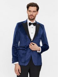 KARL LAGERFELD Marynarka 155270 541009 Granatowy Slim Fit. Niebieskie marynarki męskie Karl Lagerfeld, bez wzorów, z syntetyku. Za 3,469.00 zł.